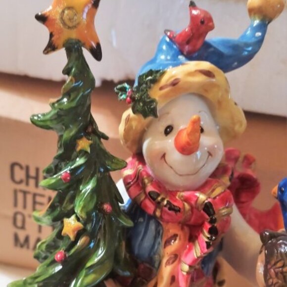 Vintage Christhomas Corp. Christmas Snowman with all the Trimmings Figurine NWT - Picture 4 of 9